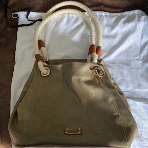 Michael Kors tan colored shoulder purse